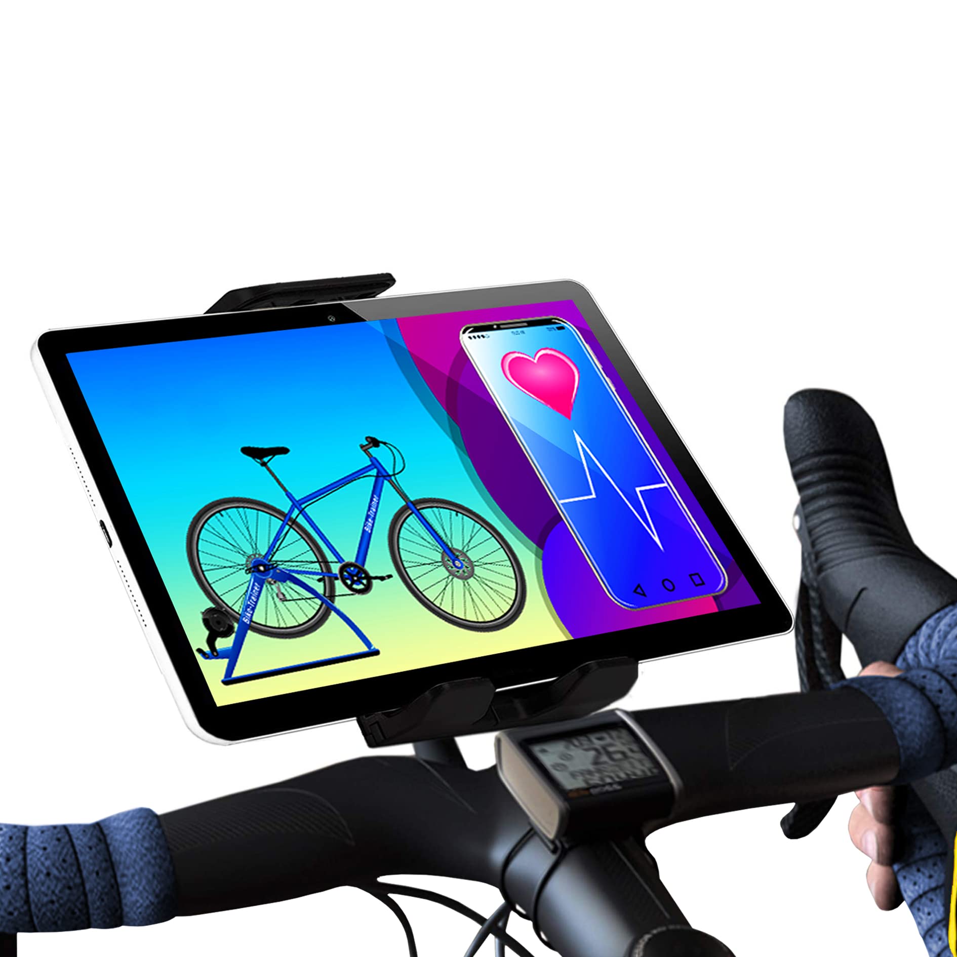 Support tablette vélo appartement universel